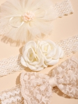 faixas de cabeça cream para meninas, faixas para meninas, acessórios para meninas, produtos para meninas, estilo para meninas, conforto para meninas, Cream Elegance, loja de acessórios para meninas