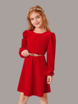 Vestidos de Menina, Vestido Melissa, Moda Infantil, Vestidos Elegantes para Meninas, Vestidos Vermelhos para Meninas