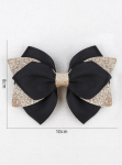 ganchos de cabelo, acessórios elegantes, laços pretos, estilo infantil, acessórios de cabelo para meninas, moda infantil, glitter dourado, acessórios de festa, presente para meninas