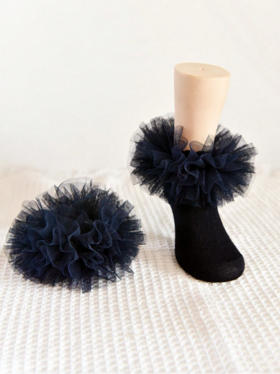 meias infantis, meias bailarina, meias com tule, meias elegantes para crianças, meias de algodão, presente para meninas, moda infantil, acessórios elegantes para crianças