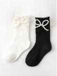 meias de algodão, meias com pérolas, acessório para princesas, moda infantil, presente para meninas, meias elegantes, meias para ocasiões especiais, guarda-roupa infantil, estilo infantil, meias para meninas