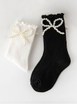 meias de algodão, meias com pérolas, acessório para princesas, moda infantil, presente para meninas, meias elegantes, meias para ocasiões especiais, guarda-roupa infantil, estilo infantil, meias para meninas