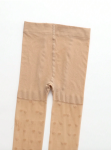 collants para menina, collants com corações, collants em bege, moda infantil elegante, conforto para crianças, collants de qualidade, collants para ocasiões especiais, collants diários para meninas