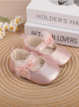 Sapatinhos bebé rosa, calçado infantil elegante, sapatos tule bebé, sapatinhos laço bebé, conforto sapatos infantis, sapatinhos envernizados, moda bebé 0-18 meses, sapatinhos elegantes bebé, calçado de qualidade bebé, sapatinhos rosa