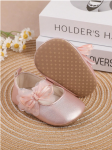 Sapatinhos bebé rosa, calçado infantil elegante, sapatos tule bebé, sapatinhos laço bebé, conforto sapatos infantis, sapatinhos envernizados, moda bebé 0-18 meses, sapatinhos elegantes bebé, calçado de qualidade bebé, sapatinhos rosa