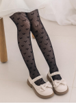collants menina, collants de renda, collants coração, moda infantil, collants elegantes, collants para ocasiões especiais, primeira comunhão, casamentos, festas infantis