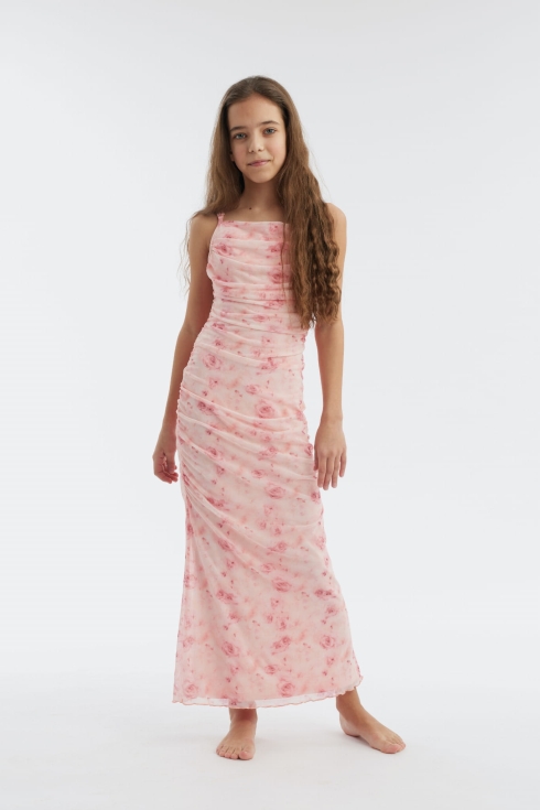 2Vestido Fiorella infantil, vestido rosa menina, vestido cerimônia elegante, moda infantil festiva, vestido floral criança, vestido confortável menina, vestido midi menina, vestido formal 11-16 anos, vestido elegante criança, vestido festa menina