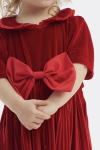 vestidos de menina, vestido Estelle, vestido branco, vestido para ocasiões especiais, vestido de algodão e tule, vestido com aplicações de flores 3D
