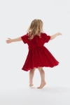 vestidos de menina, vestido Estelle, vestido branco, vestido para ocasiões especiais, vestido de algodão e tule, vestido com aplicações de flores 3D