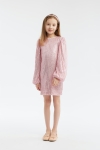 vestido infantil, vestido rosa, vestido de festa, moda infantil elegante, vestido com lantejoulas, roupa de criança, vestido para meninas, vestido Gabriela
