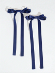 presilhas de cabelo para meninas, laços de cabelo, laços azul marinho, acessórios de cabelo infantil, presilhas elegantes, presilhas de cetim