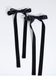 laços de cabelo para meninas, laços pretos elegantes, acessórios de cabelo infantis, laços de cetim, acessórios de cabelo para ocasiões especiais, ganchos de cabelo para meninas