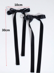 laços de cabelo para meninas, laços pretos elegantes, acessórios de cabelo infantis, laços de cetim, acessórios de cabelo para ocasiões especiais, ganchos de cabelo para meninas