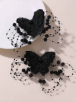 ganchos de cabelo, ganchos para meninas, ganchos com pérolas, ganchos de borboleta, acessórios de cabelo, acessórios elegantes, moda infantil, eventos especiais