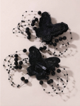 ganchos de cabelo, ganchos para meninas, ganchos com pérolas, ganchos de borboleta, acessórios de cabelo, acessórios elegantes, moda infantil, eventos especiais