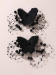 ganchos de cabelo, ganchos para meninas, ganchos com pérolas, ganchos de borboleta, acessórios de cabelo, acessórios elegantes, moda infantil, eventos especiais