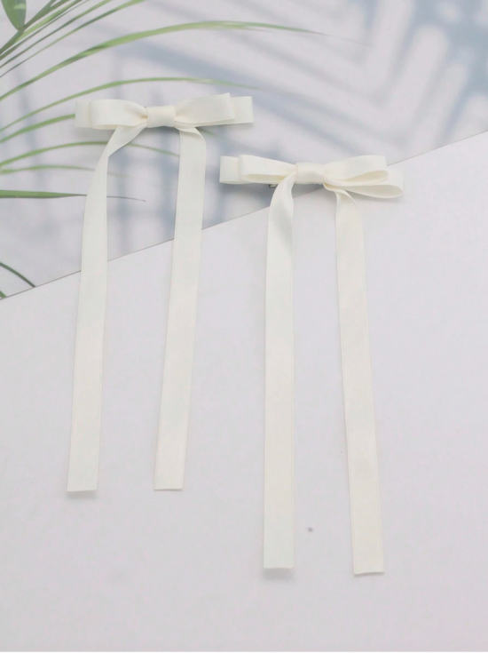 ganchos de cabelo para meninas, laços de cabelo creme, acessórios de cabelo elegantes, laços de cetim para meninas, ganchos de cabelo para ocasiões especiais