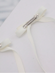 ganchos de cabelo para meninas, laços de cabelo creme, acessórios de cabelo elegantes, laços de cetim para meninas, ganchos de cabelo para ocasiões especiais