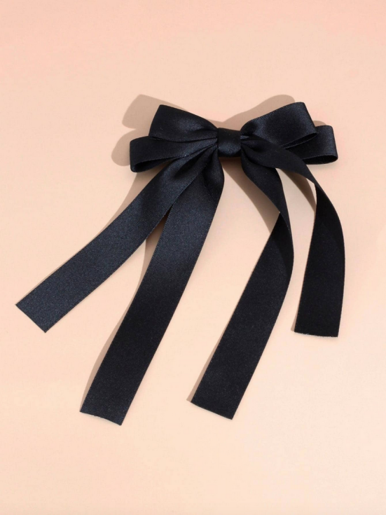 laço de cetim, laço para cabelo, laço preto, acessórios de cabelo, laço elegante, laços para meninas, acessórios femininos