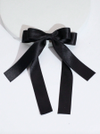 laço de cetim, laço para cabelo, laço preto, acessórios de cabelo, laço elegante, laços para meninas, acessórios femininos