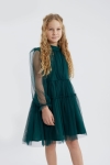 vestido para menina, vestido verde garrafa, vestido elegante menina, vestido comunhão, vestido festa infantil, vestido confortável menina, vestido outono inverno menina, roupa menina ocasiões especiais