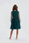 vestido menina elegante, vestido verde menina, roupa festas meninas, vestido tule menina, vestido clássico infantil, vestido cerimónia criança, vestido natal menina, roupa confortável menina