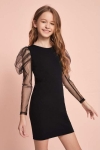 vestido cerimonial menina, vestido preto meninas, vestido cerimónias infantis, vestido elegante meninas, vestido com tule, roupa festas infantis