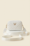 bolsa menina cerimónia, bolsa branca infantil, acessórios menina luxo, bolsa borboleta dourada, mala tiracolo menina, moda infantil portugal