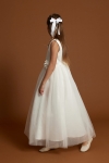 vestido cerimónia menina, vestido longo branco, primeira comunhão, vestido menina alianças, vestido festa infantil, vestido bella branco