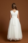 vestido cerimónia menina, vestido longo branco, primeira comunhão, vestido menina alianças, vestido festa infantil, vestido bella branco
