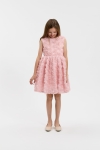 vestido cerimónia menina, vestido rosa 3d, roupa festa infantil, vestido batizado, vestido menina alianças, moda infantil portugal, zoya fashion