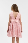 vestido cerimónia menina, vestido rosa 3d, roupa festa infantil, vestido batizado, vestido menina alianças, moda infantil portugal, zoya fashion