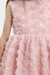 vestido cerimónia menina, vestido rosa 3d, roupa festa infantil, vestido batizado, vestido menina alianças, moda infantil portugal, zoya fashion