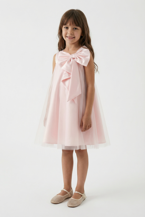 vestido cerimónia menina, vestido rosa escuro, moda infantil portugal, vestido festa menina, vestido batizado, vestido tule menina, zoya fashion