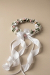 coroa cerimonial, coroa Primeira Comunhão, coroa artesanal, coroa de flores, acessórios para batizado, adornos cerimoniais, coroa para meninas, elegância infantil, acessórios cerimónia Portugal, coroa feita à mão