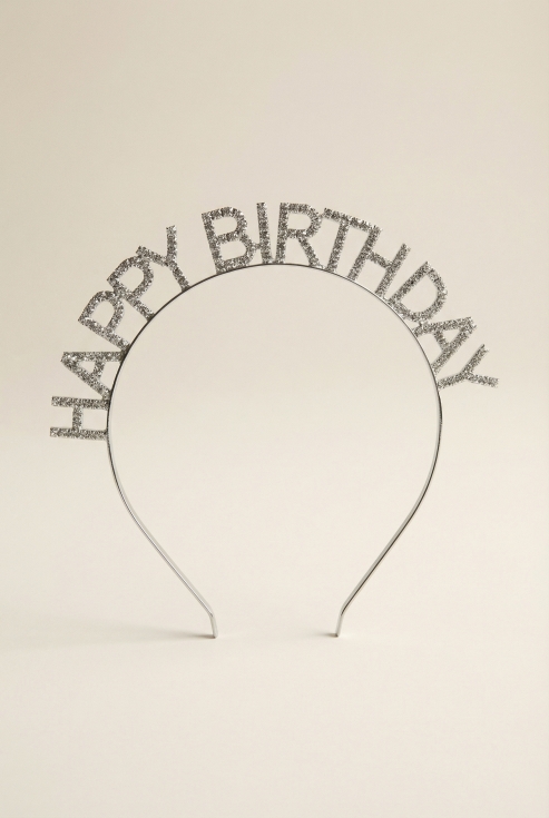 faixa de aniversário, acessório para cabelo de menina, presente de aniversário infantil, faixa elegante para meninas, decoração de festa de aniversário, acessório prateado, faixa de cabelo com cristais, presente para menina, faixa de princesa
