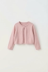 bolero elegante para menina Malena rosa, casaco Primeira Comunhão 92–164