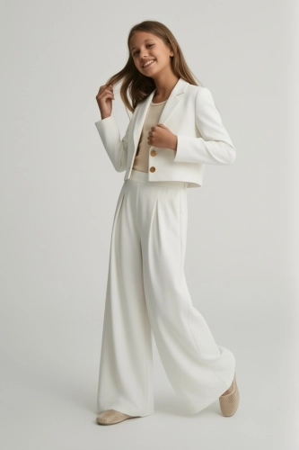 Conjunto elegante para menina Emi branco
