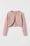 bolero para menina Ada rosa, casaco infantil Primeira Comunhão 2–12 anos