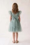 vestido menta menina, vestido tule verde menta, vestido cerimónia menina, vestido rodado festa, vestido Paola menta, vestido casamento batizado menina