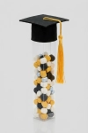 tubo para diploma preto, porta-diplomas finalista, conjunto 6 tubos graduação, tubo guloseimas festa finalistas, mini capelo diploma, acessório de graduação