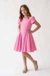 vestido rosa menina, vestido tule rosa, vestido cerimónia menina, vestido rodado tulipa, vestido Rumi rosa, vestido casamento batizado menina