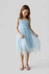 vestido azul claro menina, vestido Suzi azul, vestido cerimónia menina, vestido elegante festa, vestido convidada casamento, vestido batizado menina