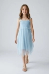 vestido azul claro menina, vestido Suzi azul, vestido cerimónia menina, vestido elegante festa, vestido convidada casamento, vestido batizado menina