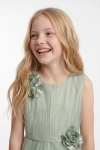 vestido longo menina, vestido verde sálvia, vestido comprido cerimónia, vestido dama de honor, vestido Bella verde, vestido gala menina