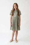 vestido verde menina, vestido cerimónia verde, vestido Sia verde, vestido elegante festa, vestido convidada casamento, vestido batizado menina