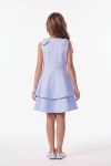 Vestido de cerimónia Harper azul-claro – costas com laços nos ombros