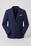 Blazer azul-marinho do fato de cerimónia Liam – peça sozinha, vista de frente