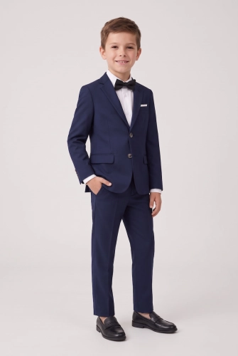 Fato de Cerimónia Sam Azul-Marinho com Laço para Menino – Comunhão e Natal