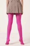 Collants opacos fúcsia – collants na modelo, vista de costas